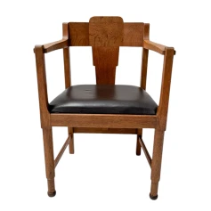 Two Art Deco Amsterdamse School Armchairs, by Frits Spanjaard, 1920s